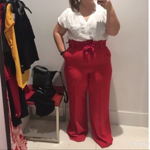 Red Palazzo Pants